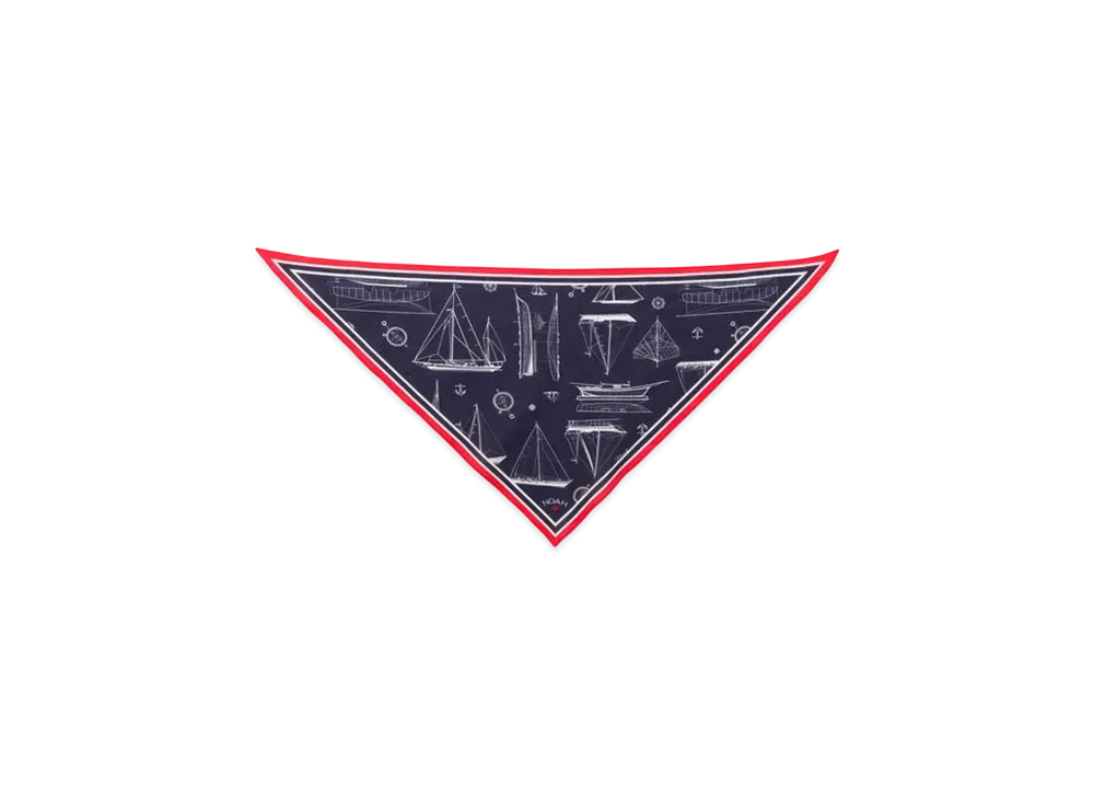 Noah Half Bandana "Navy/Red"