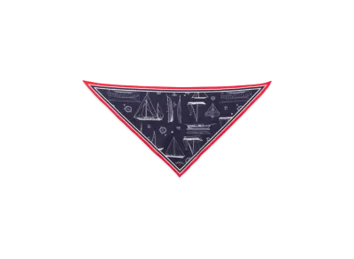 Noah Half Bandana "Navy/Red"