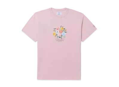 Noah x Barbour Madras Flowers Tee "Pink"