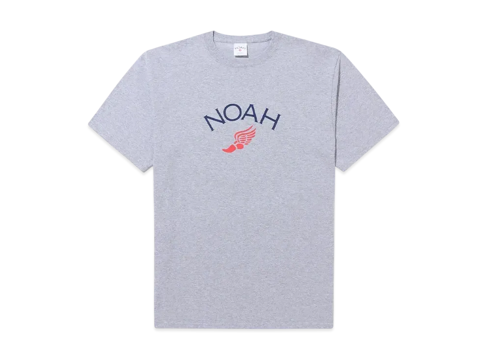 Noah Winged Foot Logo Tee "Hether Grey"