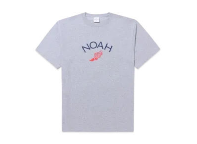Noah Winged Foot Logo Tee "Hether Grey"