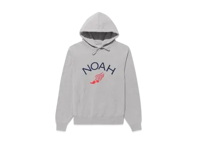 Noah Winged Foot Logo Hoodie "Hether Grey"