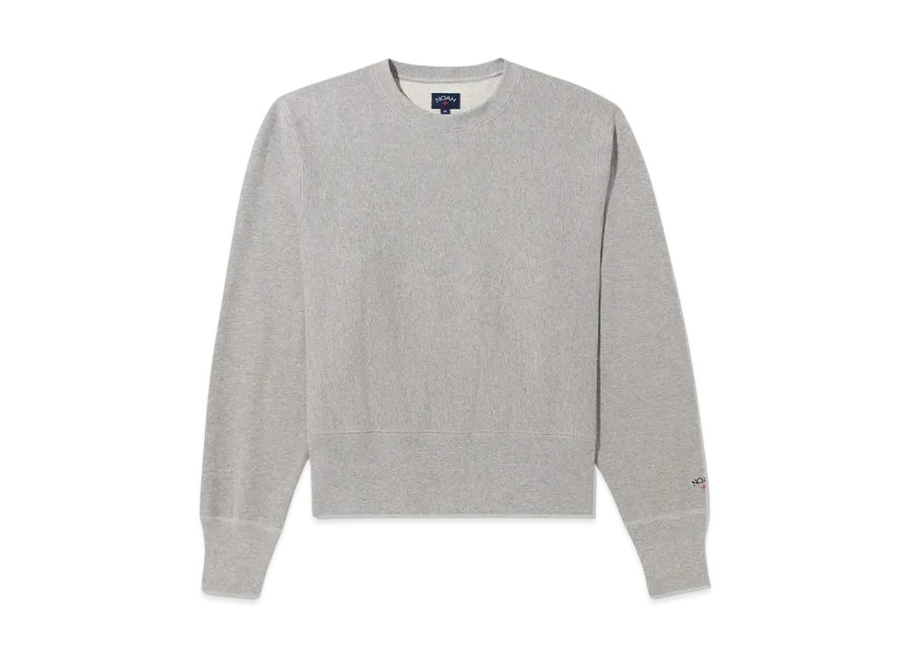 Noah High Rib Crewneck "Hether Grey"