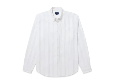 Noah Striped Oxford Shirt "White/Lilac"