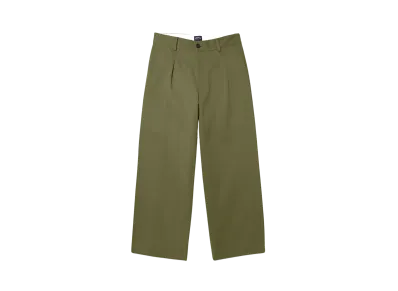 Noah Single-Pleat Baggy Pant "Army Green"