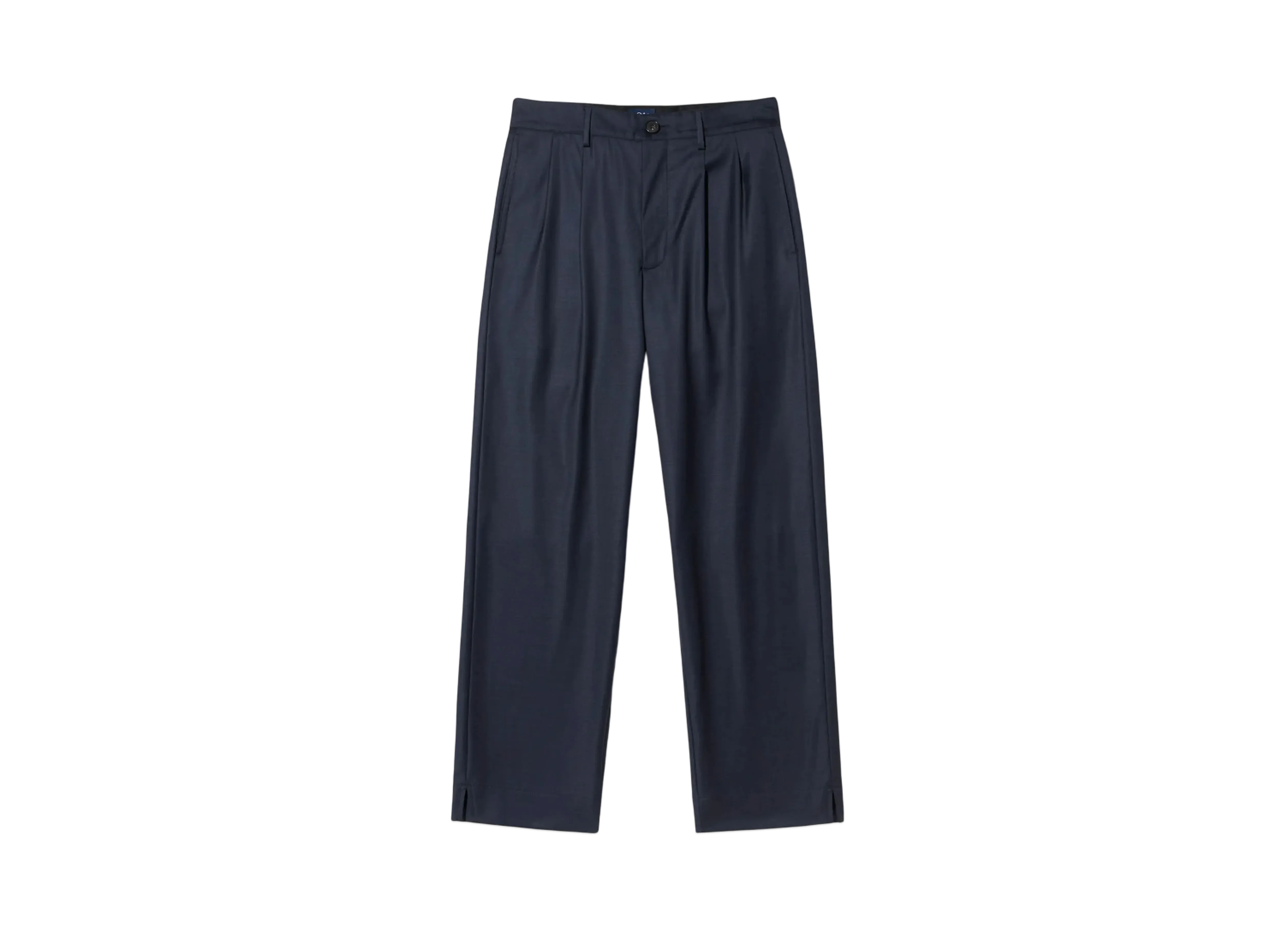Noah Double Pleat Split Pant "Navy"