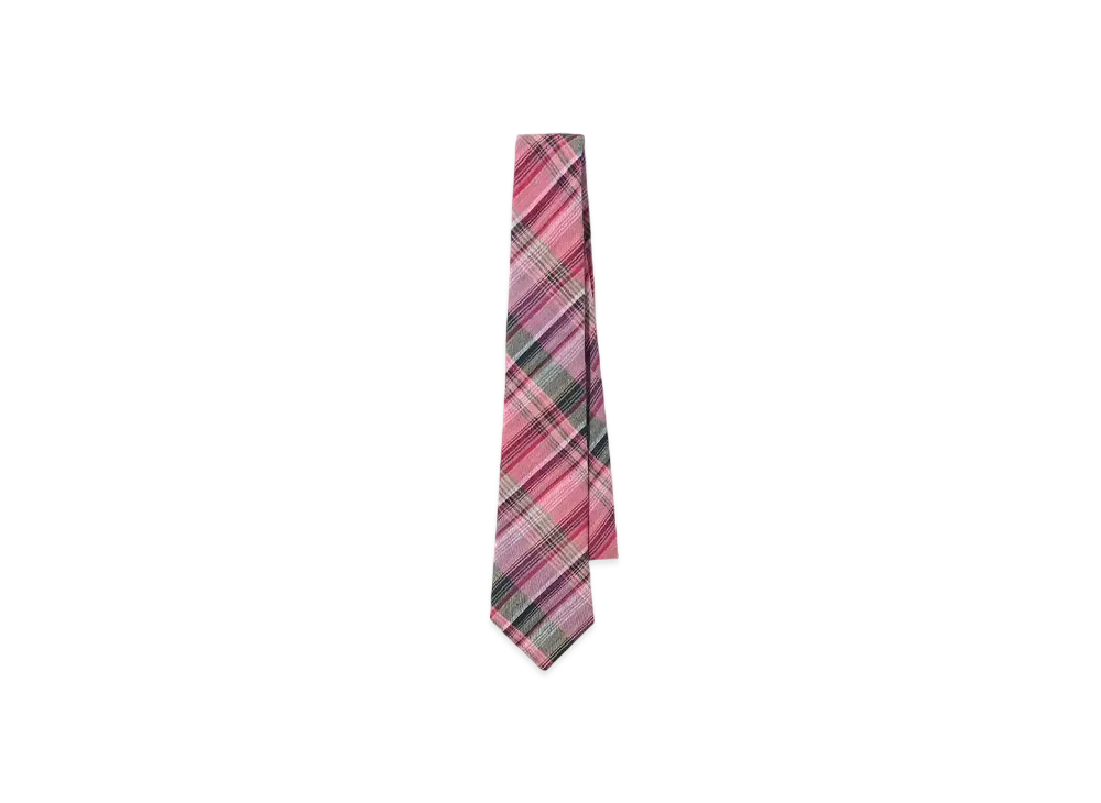 NOAH (ノア) Linen Madras Necktie 25SS ピンク ONE SIZE NOAH (ノア) Linen Madras Necktie 25SS ピンク ONE SIZEの通販 by