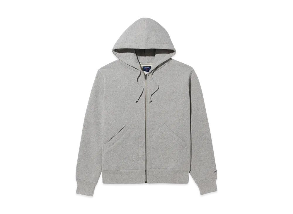 Noah Heavyweight Zip-Up Hoodie "Hether Grey"