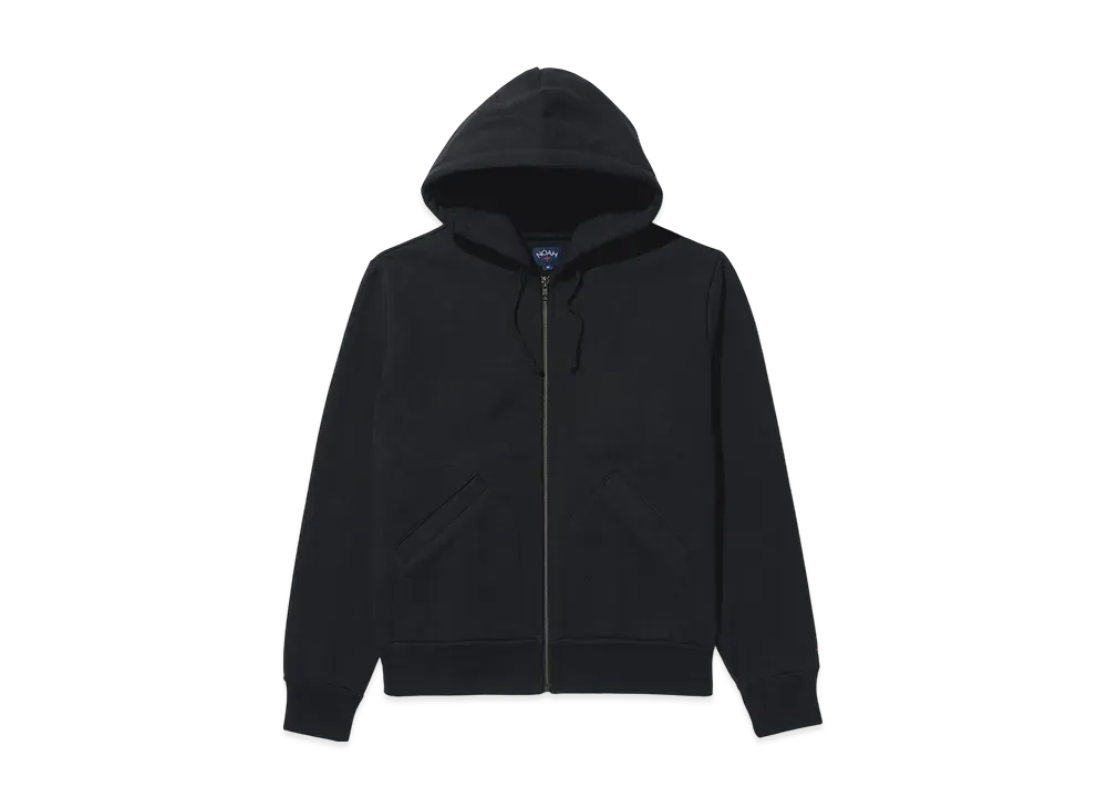 Noah Heavyweight Zip-Up Hoodie "Black"