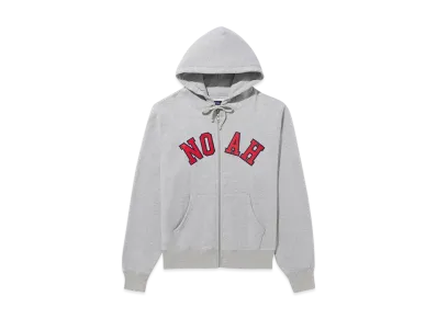 Noah Arch Applique Zip-Up Hoodie "Hether Grey"