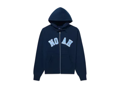 Noah Arch Applique Zip-Up Hoodie "Navy"
