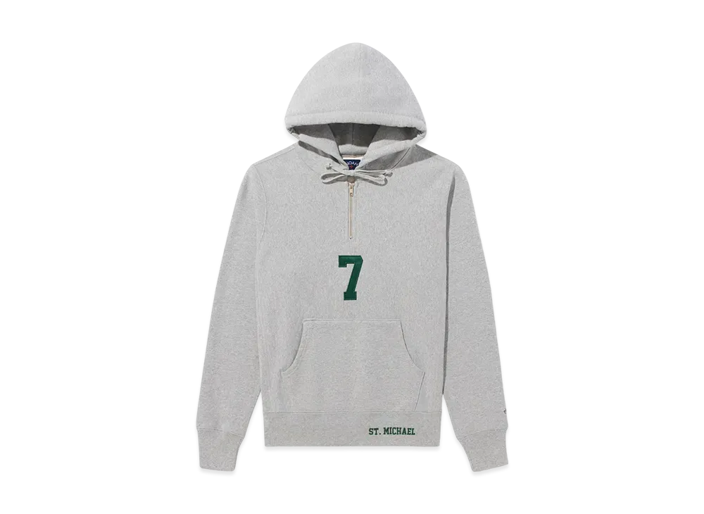 Noah Quarter Zip Hoodie "Hether Grey"