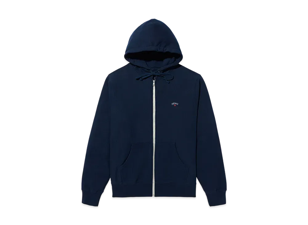 Noah Classic Lightweight Zip-Up Hoodie "Navy"