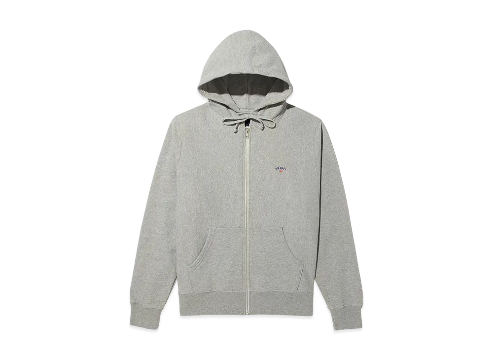 Noah Classic Lightweight Zip-Up Hoodie "Hether Grey"