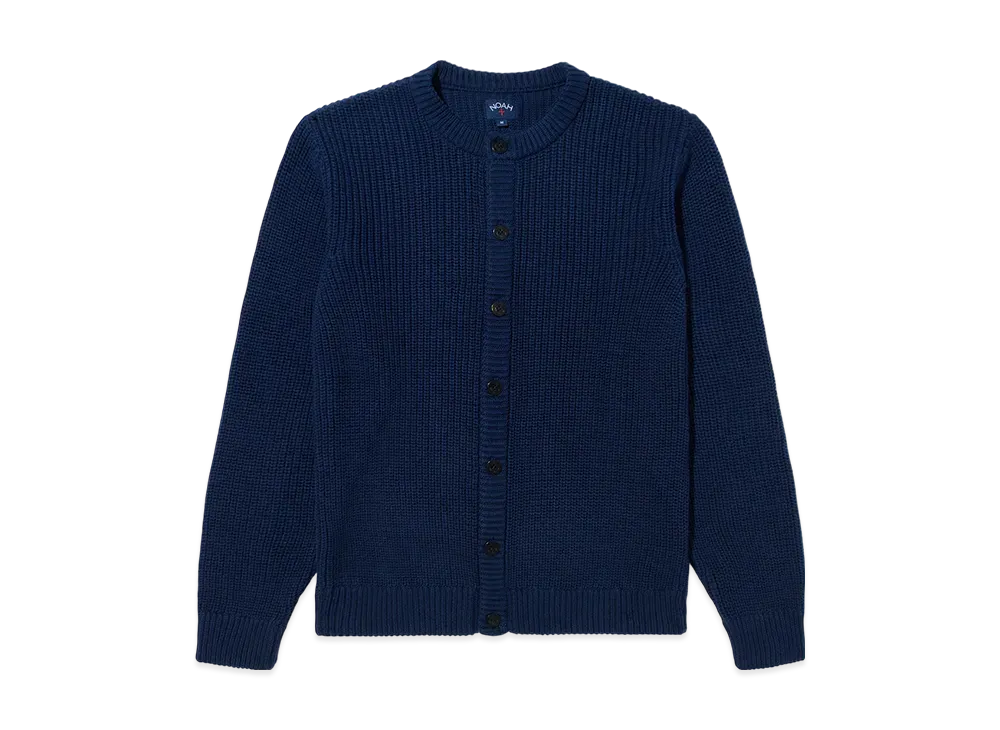 Noah Cotton Sweater Cardigan "Navy"