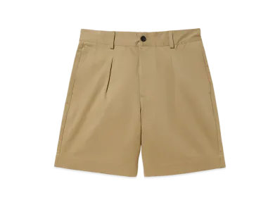 Noah Single-Pleat Baggy Shorts "Khaki"
