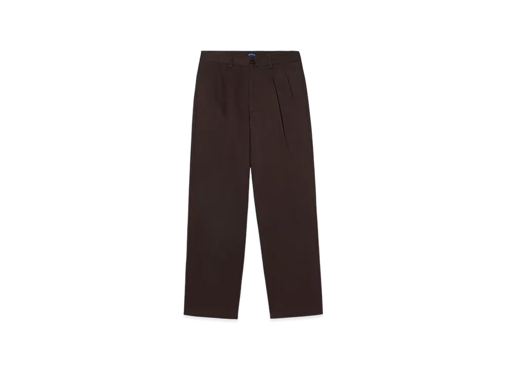 Noah Twill Double-Pleat Pant "Espresso"