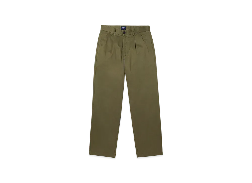 Noah Twill Double-Pleat Pant "Jalapeno Pepper"