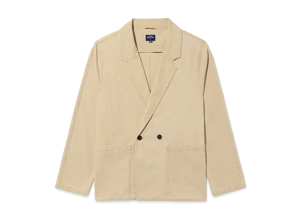 Noah Double Breasted Cotton Jacket "Sand"