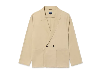 Noah Double Breasted Cotton Jacket "Sand"