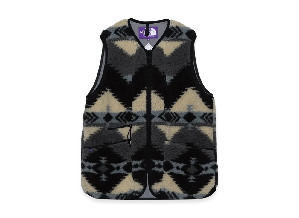 The North Face Purple Label Np Wool Boa Windstopper Field Vest "Gray"
