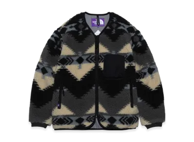 The North Face Purple Label Np Wool Boa Windstopper Field Cardigan "Gray"