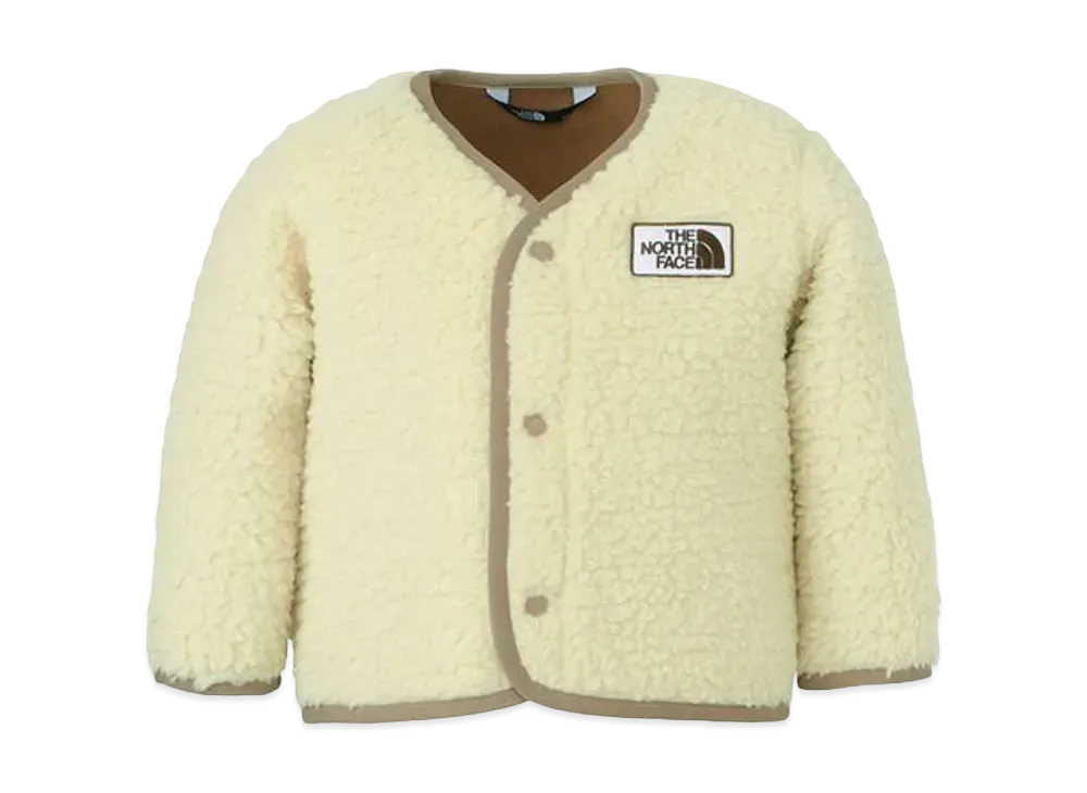 The North Face Cuddle Fleece Cardigan (Baby) "Gravel"