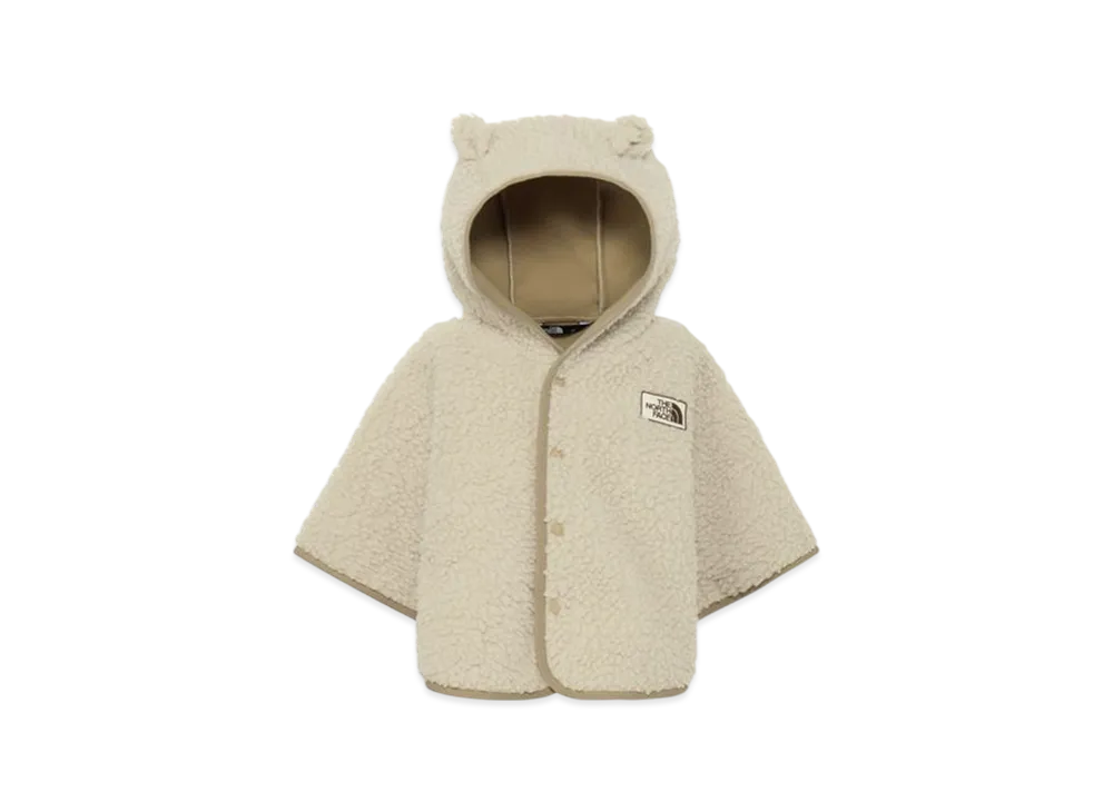 The North Face Baby Cuddle Fleece Poncho "Fossil Ivory"