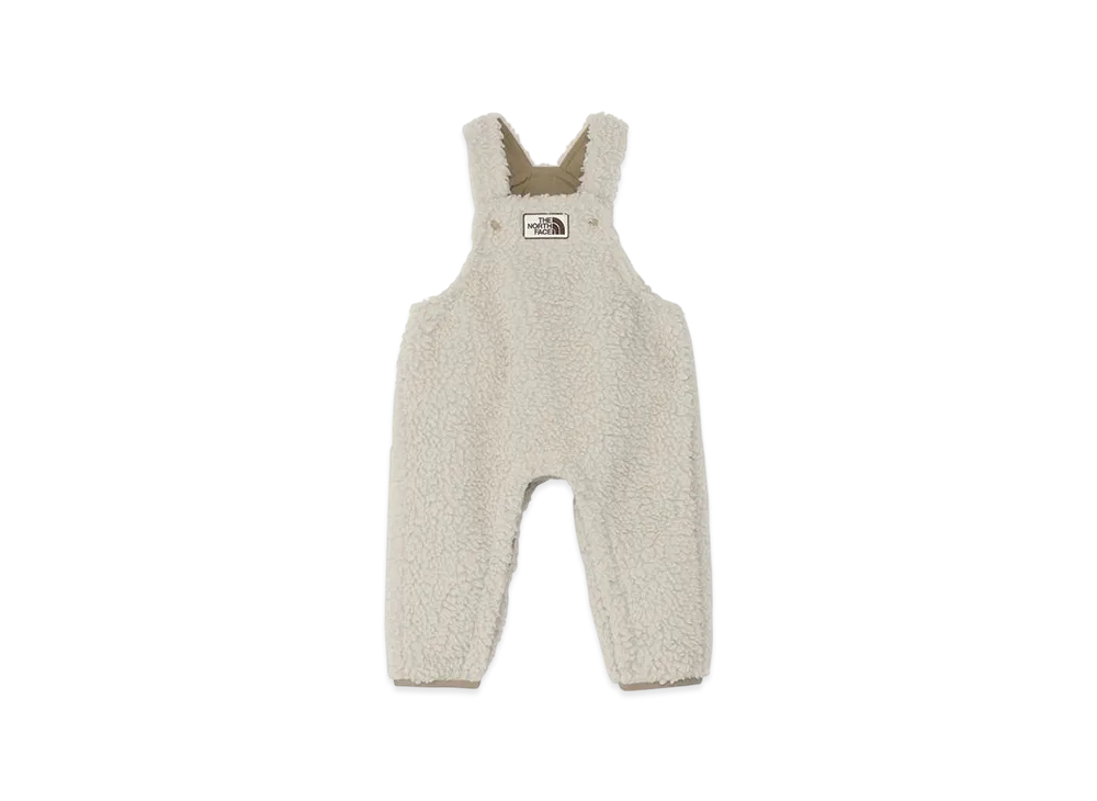 The North Face Baby Cuddle Fleece Overalls "Fossil Ivory"
