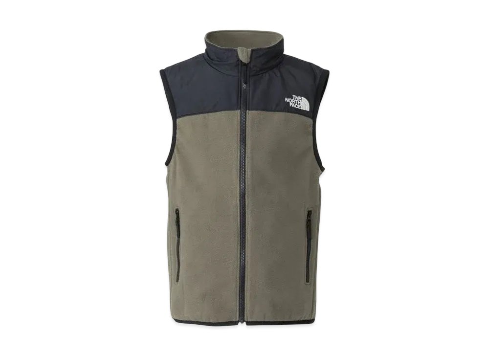 The North Face Kids Zip In Mountain Versa Micro Vest "New Taupe"