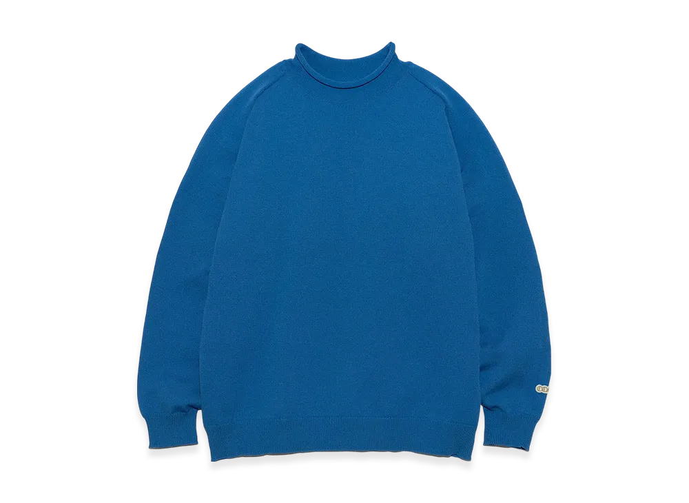 nanamica 12G Crew Neck Sweater "Blue"