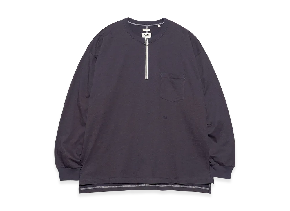 nanamica Half Zip L/S Tee "VintageNavy"