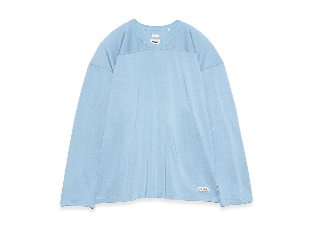 nanamica Rayon Cotton L/S Tee "Blue"