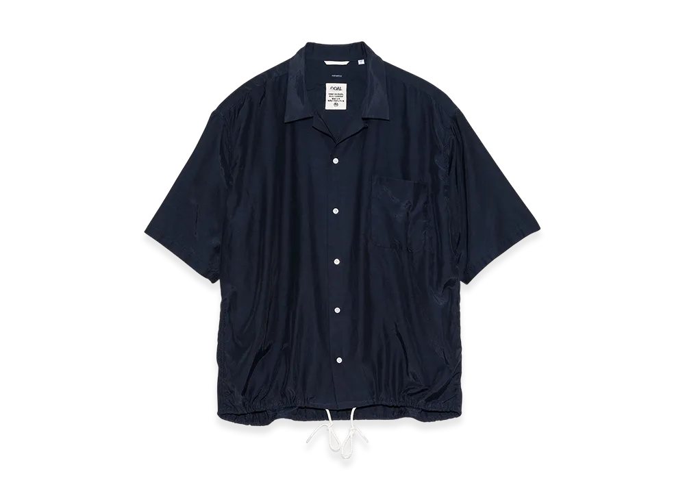 nanamica Open Collar S/S Shirt "Navy"