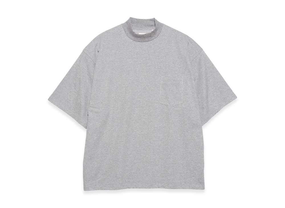 nanamica Mock Neck Tee "HeatherGray"