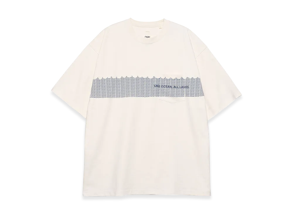 nanamica OOAL Graphic Pocket Tee "Ivory"