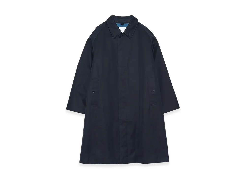 nanamica 2L Cotton Gore-Tex Balmacaan Coat "Navy"