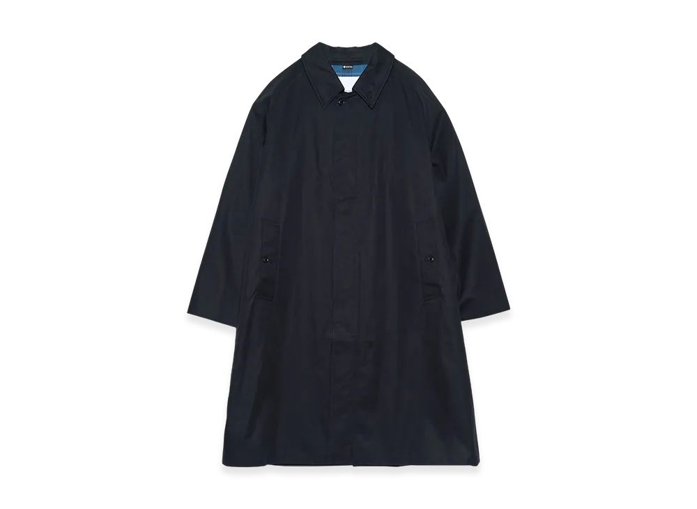 nanamica 2L Cotton Gore-Tex Balmacaan Coat "Black"
