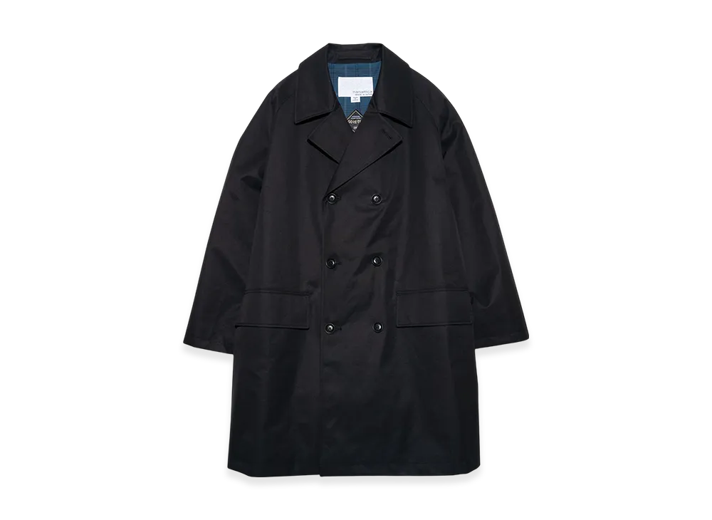 nanamica 2L Cotton Gore-Tex Double Breasted Coat "Black"