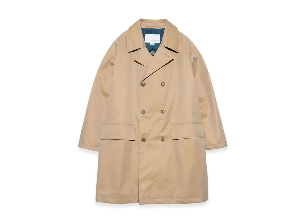 nanamica 2L Cotton Gore-Tex Double Breasted Coat "Beige"