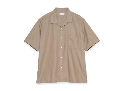 nanamica Open Collar Panama S/S Shirt "Beige"