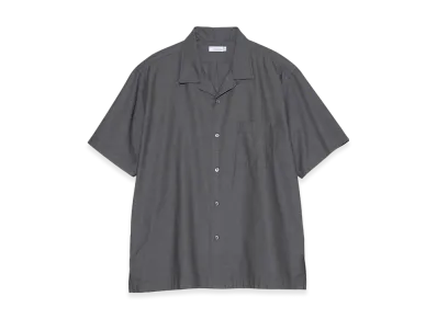 nanamica Open Collar Panama S/S Shirt "Gray"