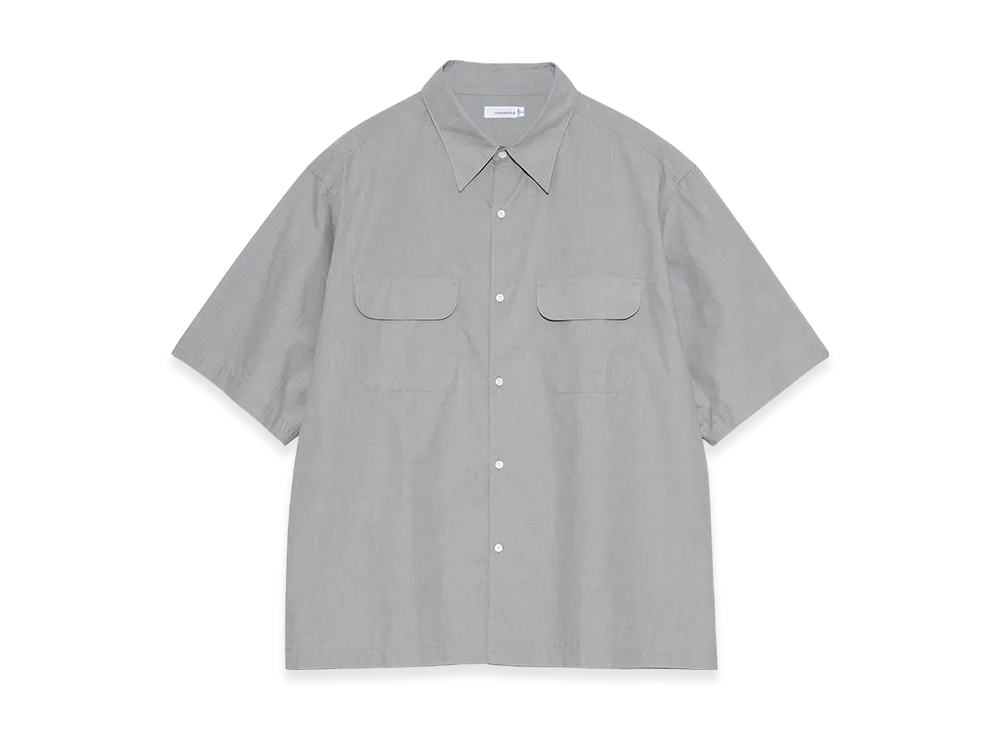 nanamica Regular Collar End On End S/S Shirt "Gray"