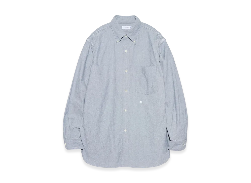 nanamica Button Down Wind Shirt "GrayishNavy"