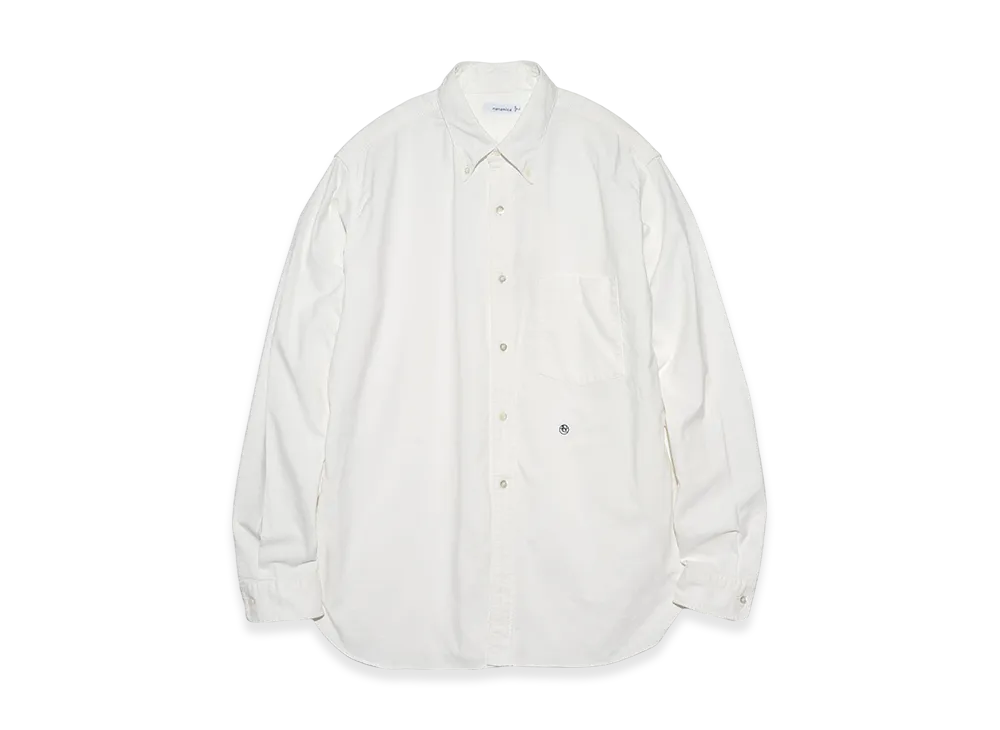 nanamica Button Down Wind Shirt "White"