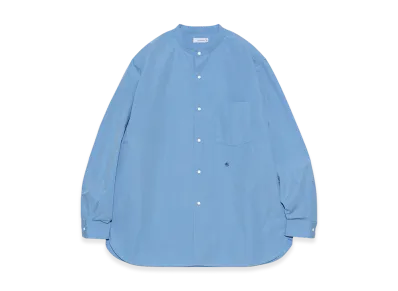 nanamica Band Collar Wind Shirt "Sax"