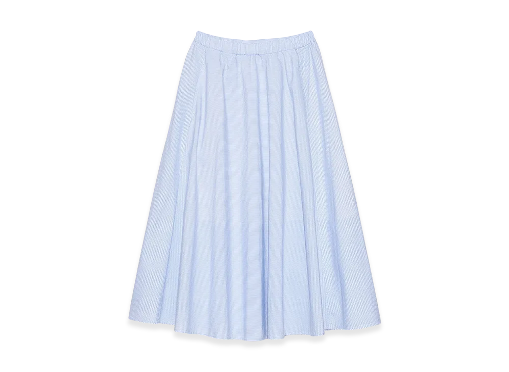 nanamica Stripe Circular Skirt "Sax"