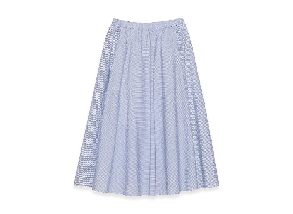 nanamica Stripe Circular Skirt "Navy"
