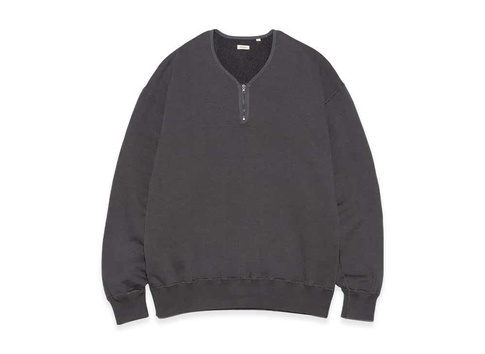 nanamica Reversible Half Zip Sweat "CharcoalGray"
