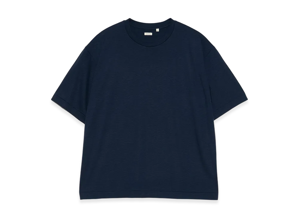 nanamica Wool Crew Neck Tee "Navy"